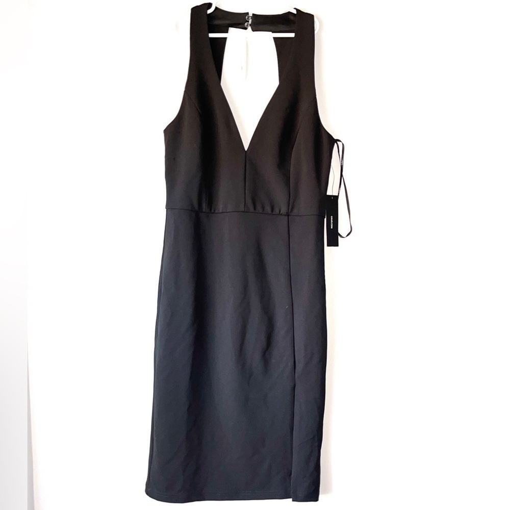Lulu’s Little Black V-Neck Dress